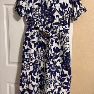 Joie Blue and White Floral Dress